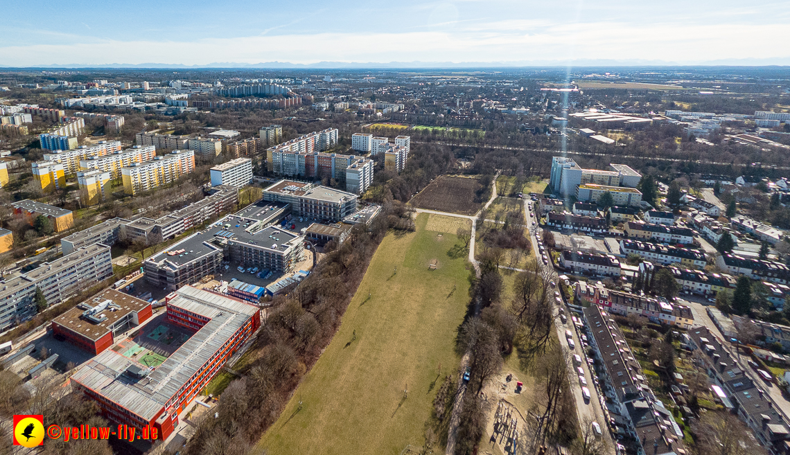20.02.2023 - Baustelle zur Grundschule am Strehleranger in Neuperlach